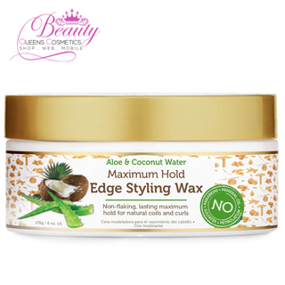 African Pride Moisture Miracle Aloe & Coconut Water Maximum Hold Edge Styling Wax-6oz