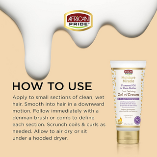 African Pride Moisture Miracle Curl Defining Gel N'Cream 170g-6oz