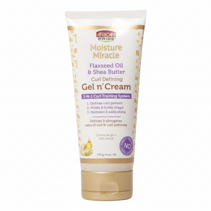 African Pride Moisture Miracle Gel N Cream 6oz | Curl Define & Hydrate