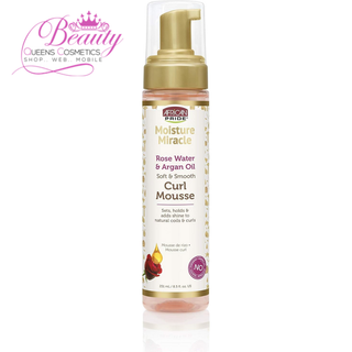 African Pride Moisture Miracle Rose Water & Argan Oil Curl Mousse 251ml