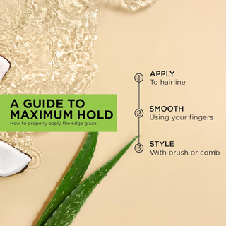 African Pride Aloe & Coconut Water Smooth Edge Glaze – 6oz Non-Flaking Edge Control