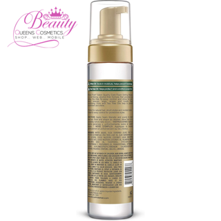 African Pride Olive Miracle Anti-Breakage Formula Foam Setting Mousse- Frizz-Free Hold & Shine – 8.5 oz