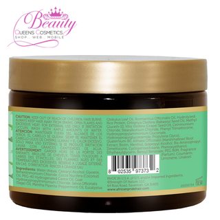 African Pride Peppermint Rosemary & Sage Strengthening Mask 340g- Deep Repair & Growth