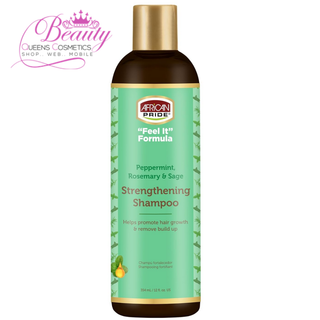 African Pride Peppermint Rosemary & Sage Strengthening Shampoo 354ml-Scalp & Hair Growth