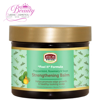African Pride Peppermint, Rosemary & Sage Strengthening Balm 113g- Edge & Scalp Care