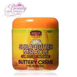 African Pride Shea Butter Miracle Buttery Crème 170g- Moisturize & Define Curls