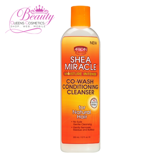 African Pride Shea Miracle Co-Wash Conditioning Cleanser – 12oz Moisturize & Detangle