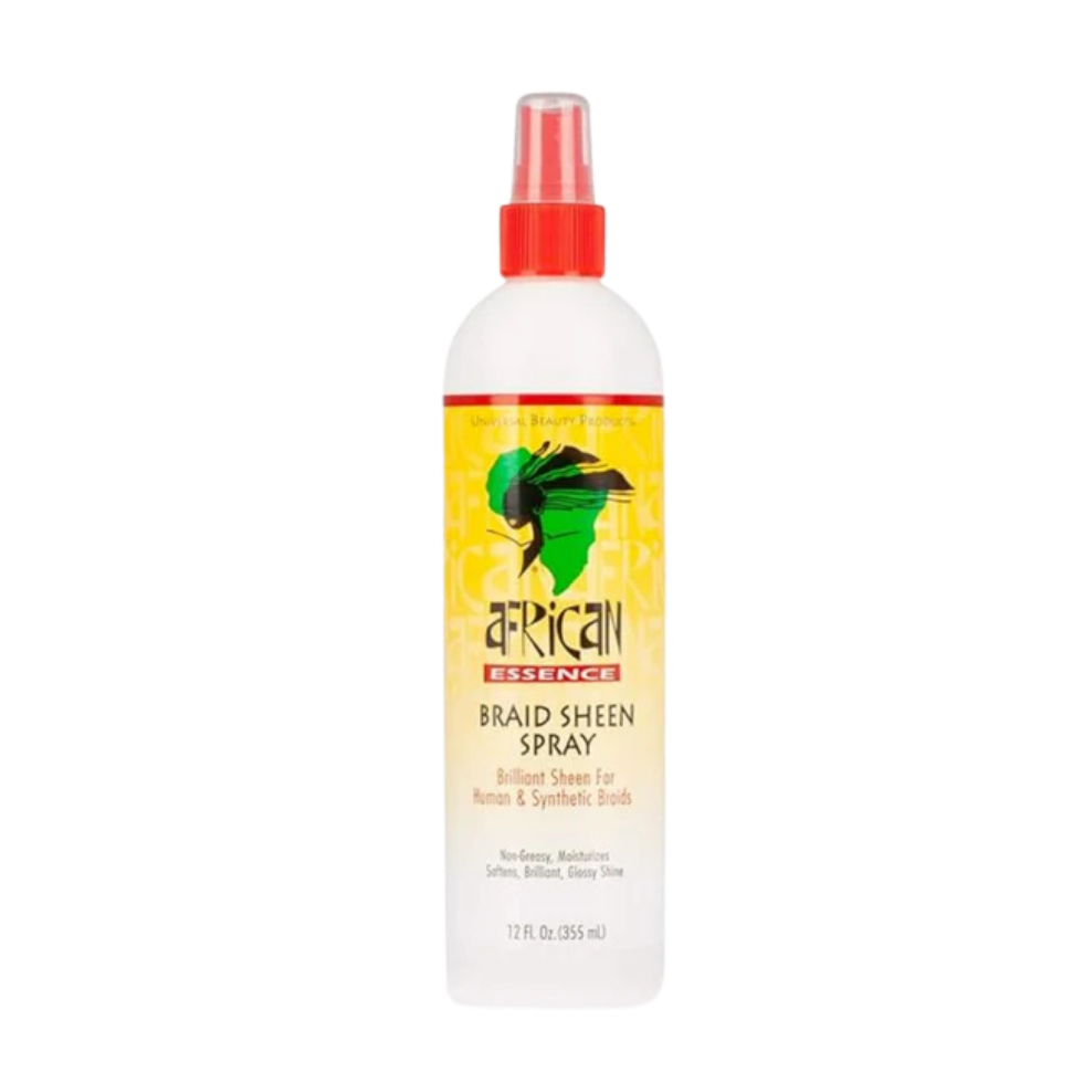 african essence braid sheen spray 355ml shine anti itch braid hair care spray scalp moisturizer