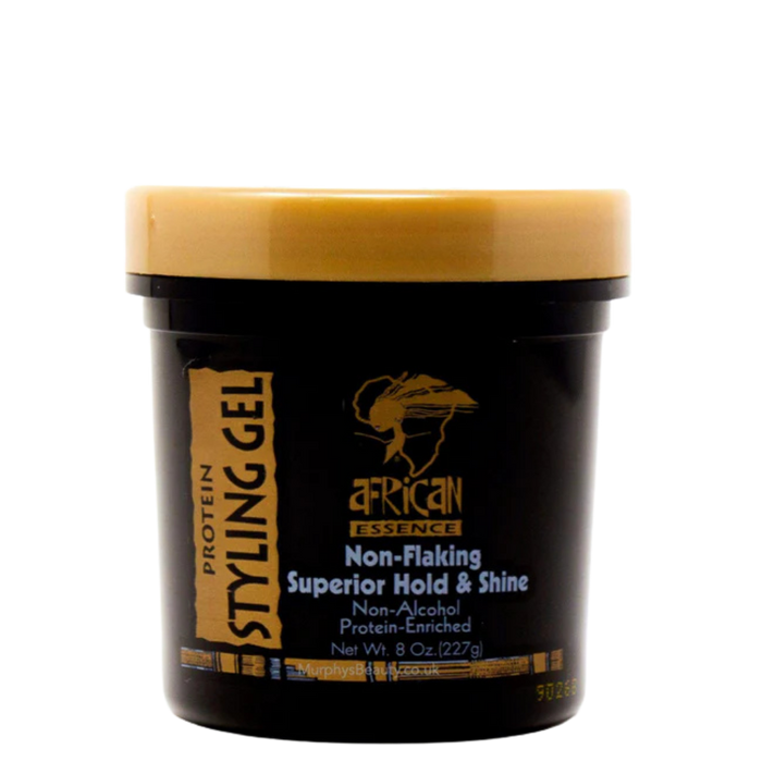 african essence non flaking superior hold shine gel strong hold styling gel no residue hair styling product