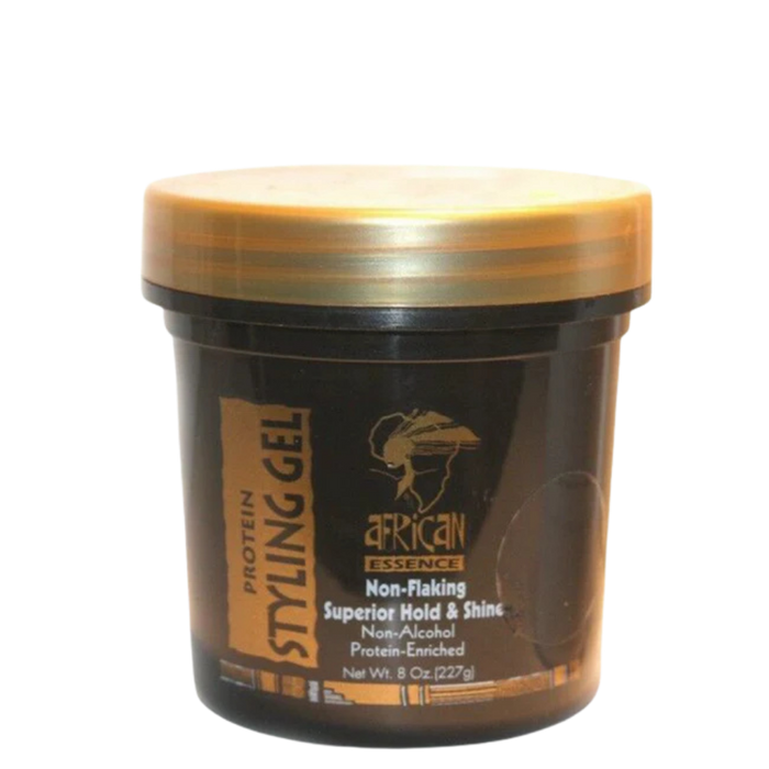 African Essence Protein Styling Gel Black 904g | Strong Hold & Shine