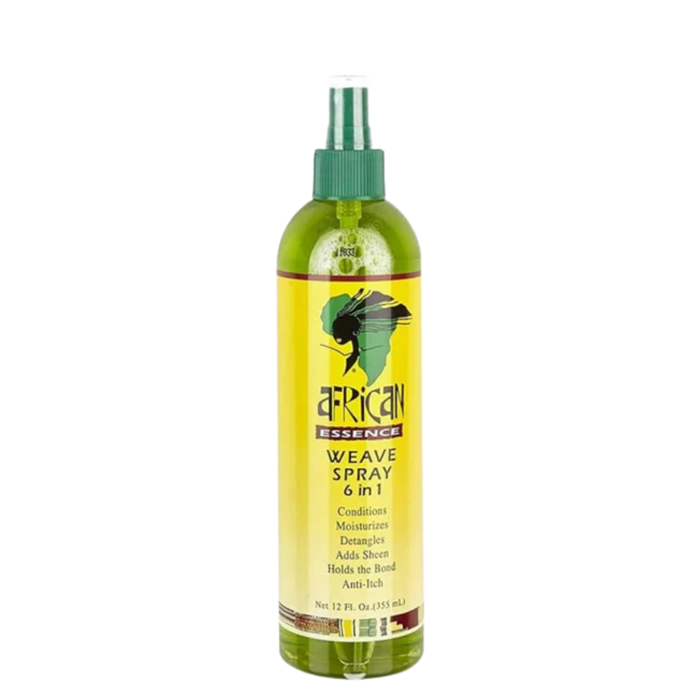 african essence weave spray 6 in 1 355ml condition shine moisturize detangle hair care spray