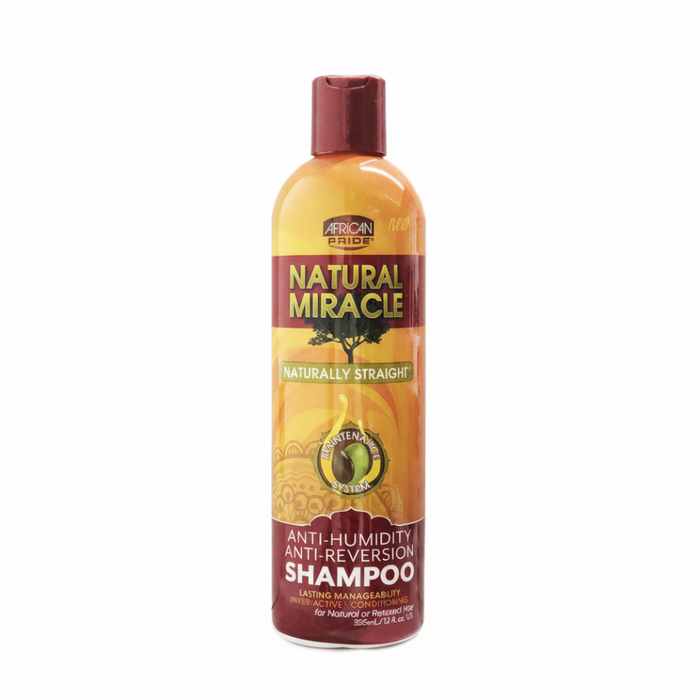 African Pride Anti-Humidity Reversion Shampoo 12oz | Smooth Frizz-Free Hair Care