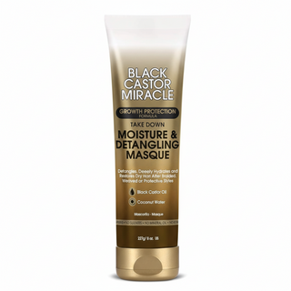 African Pride Black Castor Miracle moisture detangling masque for hydrated softened smooth healthy-looking tangle-free hair