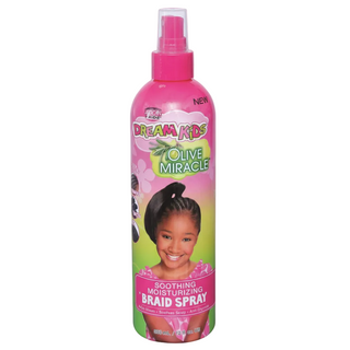 African Pride Dream Kids olive miracle soothing moisturizing braid spray 12oz for hydrating and fresh braids care