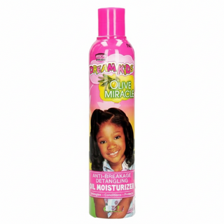 African Pride Dream Kids olive miracle anti breakage detangling oil moisturizer 8oz for soft strong and tangle free kids hair care
