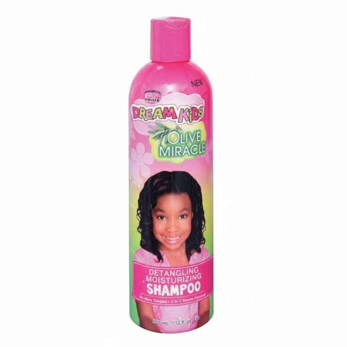 African Pride Dream Kids Shampooing hydratant démêlant Olive Miracle 355ML/12OZ