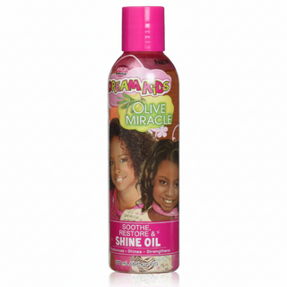 African Pride Dream Kids olive miracle soothe and restore shine oil 177ml for moisturizing soft and shiny kids hair care
