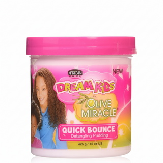 African Pride Dream Kids olive miracle quick bounce detangling pudding 15oz for curl definition and soft tangle free kids hair care