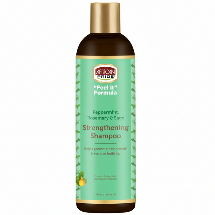 African Pride Peppermint Rosemary Sage Shampoo 354ml | Strengthen & Scalp Care
