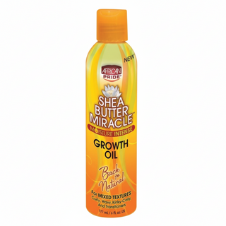 African Pride Shea Butter Miracle growth oil 8oz for nourishing strengthening and healthy hair growth care