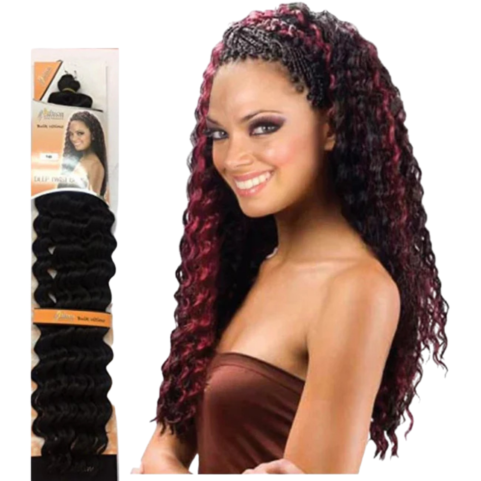 aftress bulk 18 inch water wave braid synthetic curly hair extensions soft wave texture for crochet braids twists and protective styles