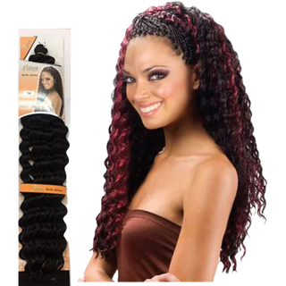 aftress bulk 18 inch water wave braid synthetic curly hair extensions soft wave texture for crochet braids twists and protective styles