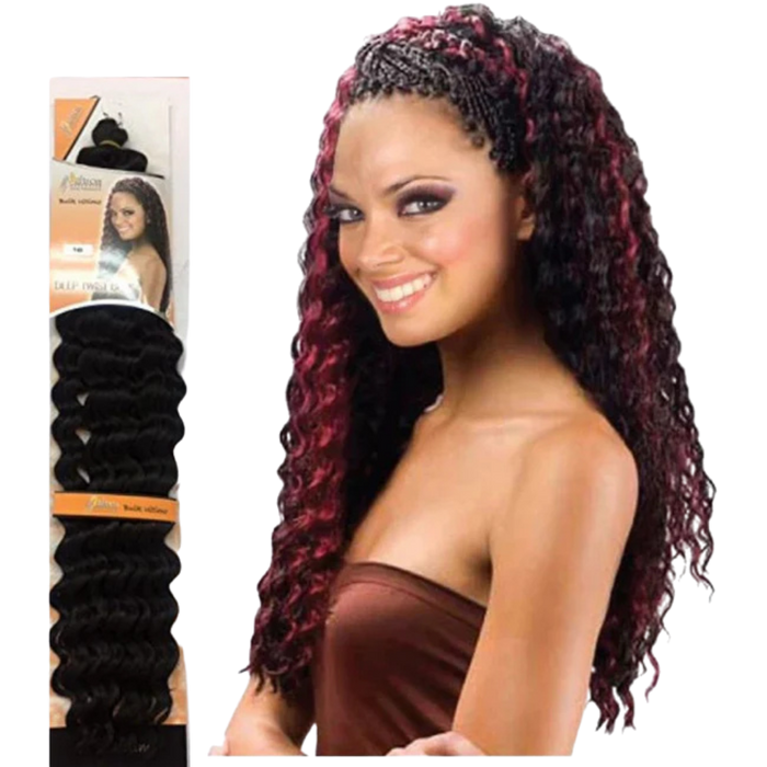 aftress bulk 18 inch water wave braid synthetic curly hair extensions soft wave texture for crochet braids twists and protective styles