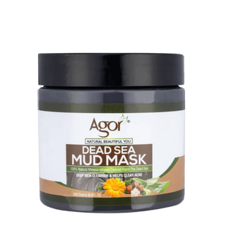 agor natural dead sea mud mask 250g deep cleansing acne treatment mineral face mask for pores purification and clearer skin care