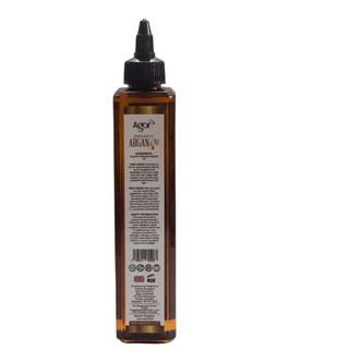 agor organic argan oil 250ml cold pressed natural hair skin and face moisturizing oil for hydration shine and smooth care