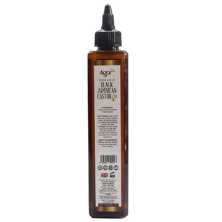agor organic black jamaican castor oil 250ml natural hair growth scalp treatment oil for strength and nourishment