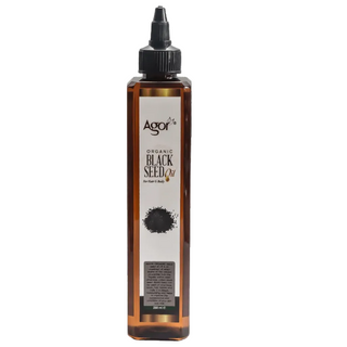 agor organic black seed oil for hair and body nourishment hydration strong healthy hair soft skin 250ml