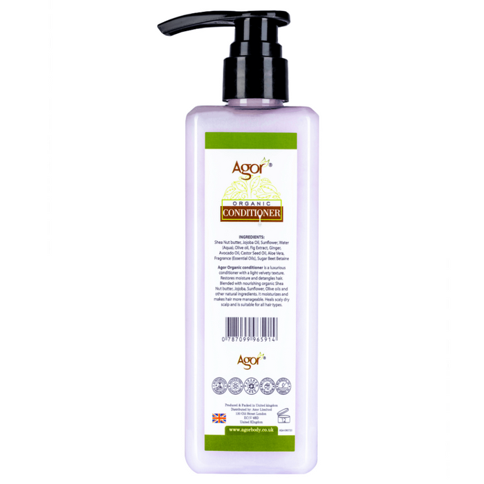 Agor Organic Conditioner 500ml | Nourish Moisturize Volumize Soft Shiny Hair