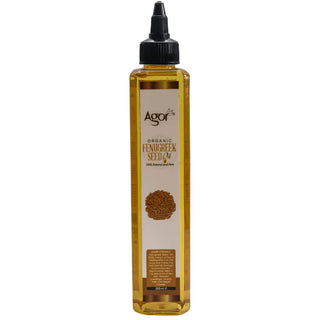 agor organic fenugreek seed oil for hair growth hair fall control and skin hydration 250ml