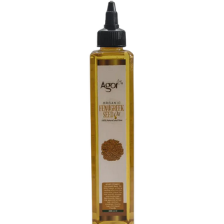 agor organic fenugreek seed oil 250ml natural hair growth scalp nourishment and skin hydrating herbal oil