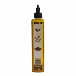 agor organic sesame seed oil 250ml natural hair and body oil for scalp nourishment hydration and healthy hair care
