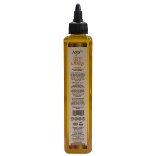 agor organic sweet almond oil 250ml natural hair and skin moisturizer vitamin rich care oil
