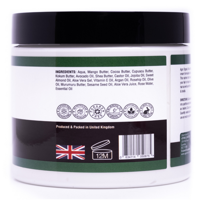 Agor Organic Twist Defining Butter 430ml | Shea Cocoa Mango Butter Twist Outs