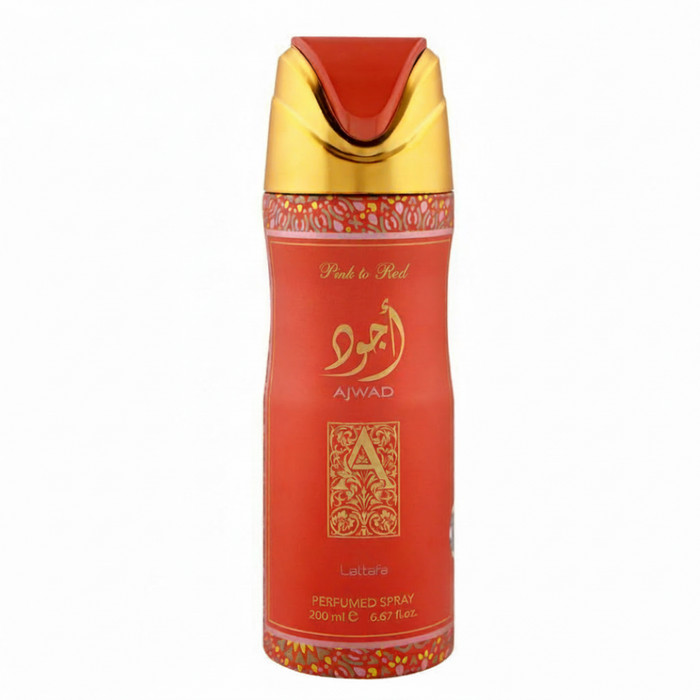 Ajwad Pink Body Spray 200ml | Sweet & Fruity Unisex Perfume by Lattafa