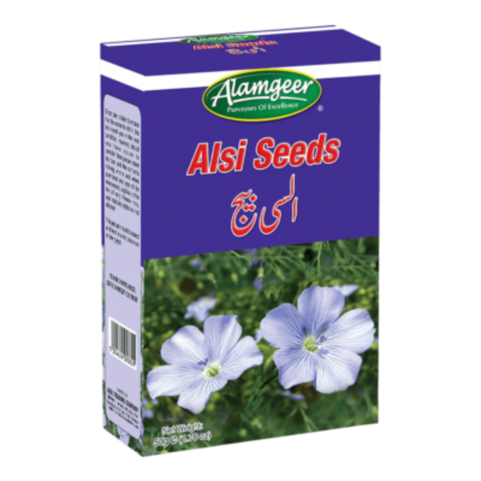 Alamgeer alsi seeds 50g flax seeds for digestion and natural nutrition