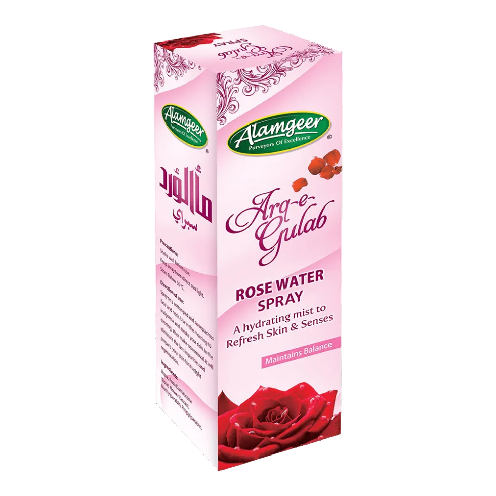 Alamgeer Arq e Gulab rose water spray hydrating face mist for glowing skin
