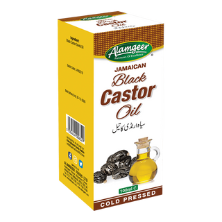 alamgeer jamaican black castor oil 100ml for hair growth scalp care and skin hydration
