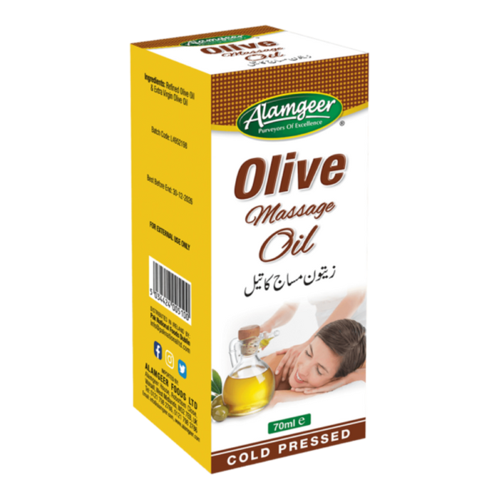 Alamgeer Olive Massage Oil 70ml | Relaxing & Nourishing Body Care Oil