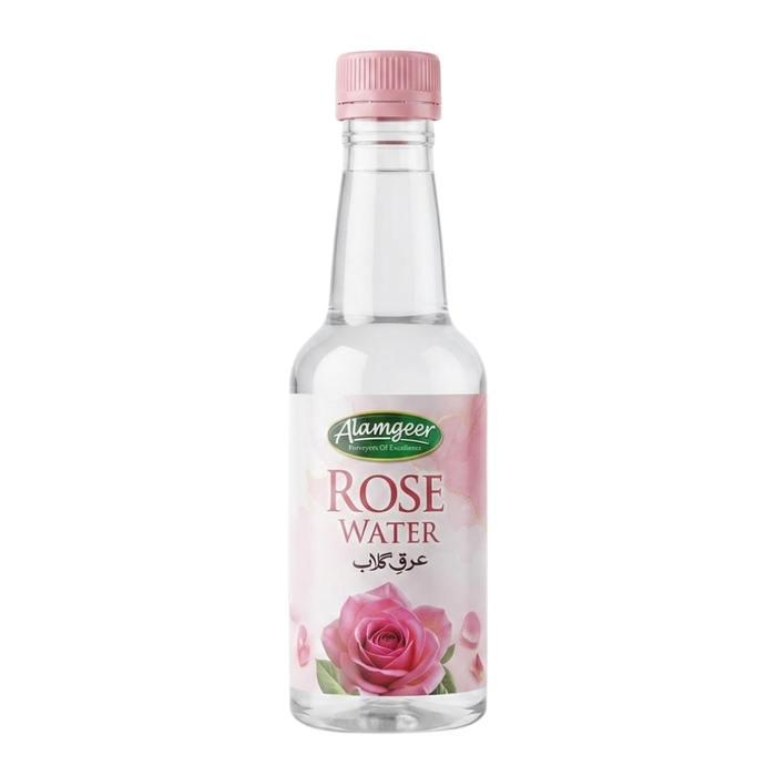 alamgeer rose water 280ml for skin toning hydration and refreshing face mist