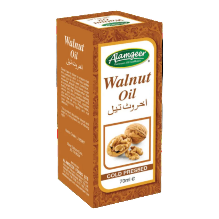 Alamgeer cold pressed walnut oil 70ml for hair nourishment and skin hydration