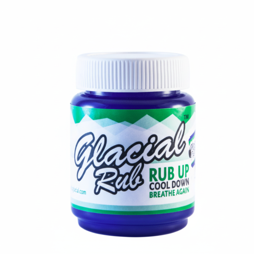 Alcolado glacial rub menthol chest balm for cough congestion and muscle pain relief