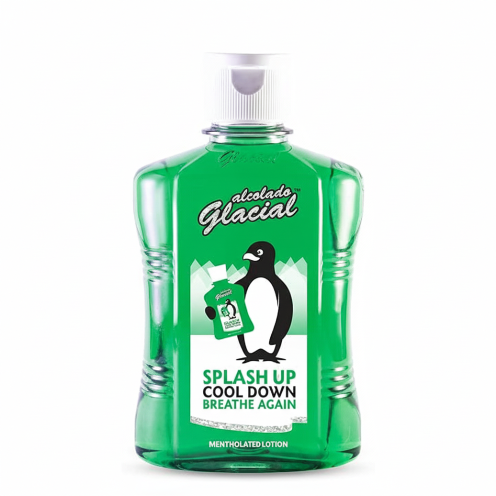 Alcolado glacial splash menthol lotion 125ml for instant cooling and refreshing body relief