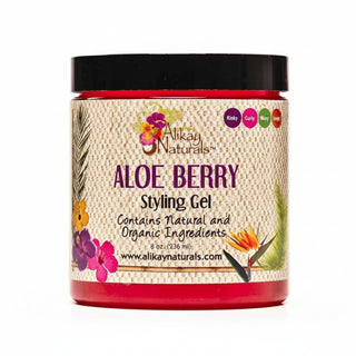 alikay naturals aloe berry style gel 8oz for hydrating curl definition frizz control non flaking styling gel