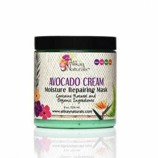 Alikay Naturals avocado cream mask for deep hydration and damaged hair repair