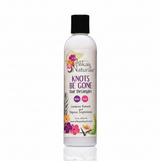 alikay naturals knots be gone hair detangler 8oz for smooth soft tangle free frizz control hair