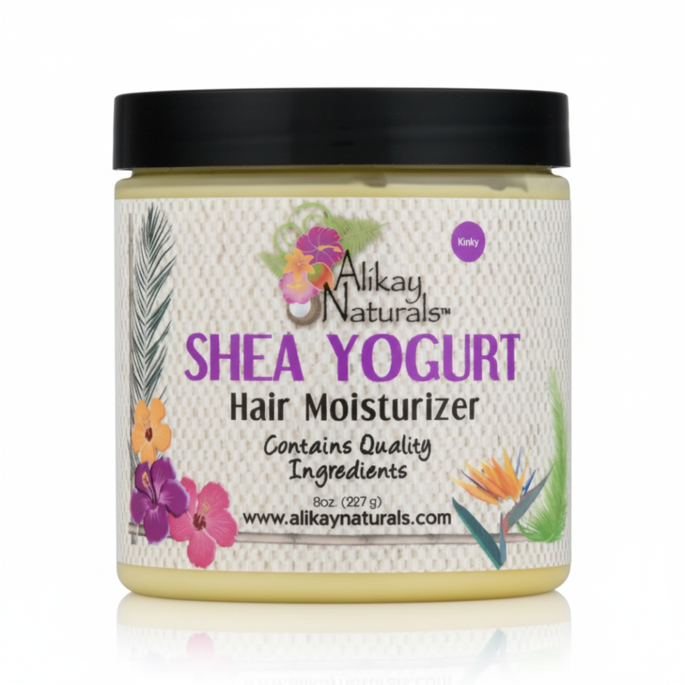 alikay naturals shea yogurt hair moisturizer 7oz for hydrating nourishing dry curls frizz control